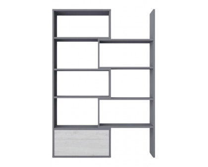 Maxima Pato Modular Bookcase - Gray/Gray Oak