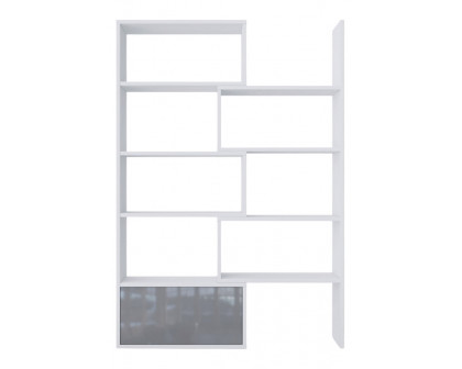 Maxima Pato Modular Bookcase - White/Gray