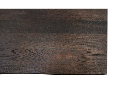 Maxima Castle-X Long Dining Table - Dark Wood