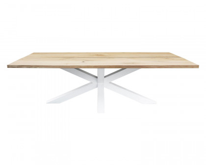 Maxima Edder-Cl Dining Table - Light Wood/White