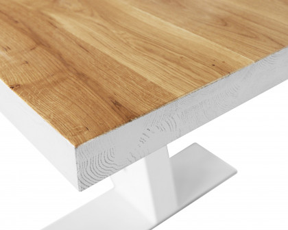 Maxima Grog Dining Table - Gray/White