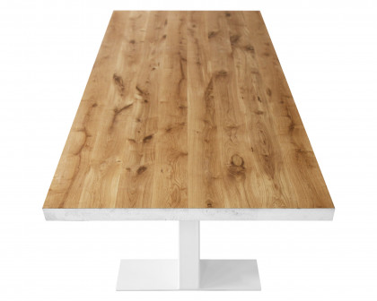 Maxima Grog Dining Table - Gray/White