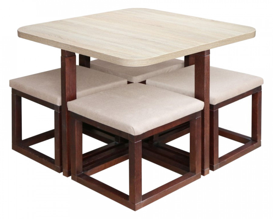 Maxima - Mirage-Q Dining Set in Oak Wood