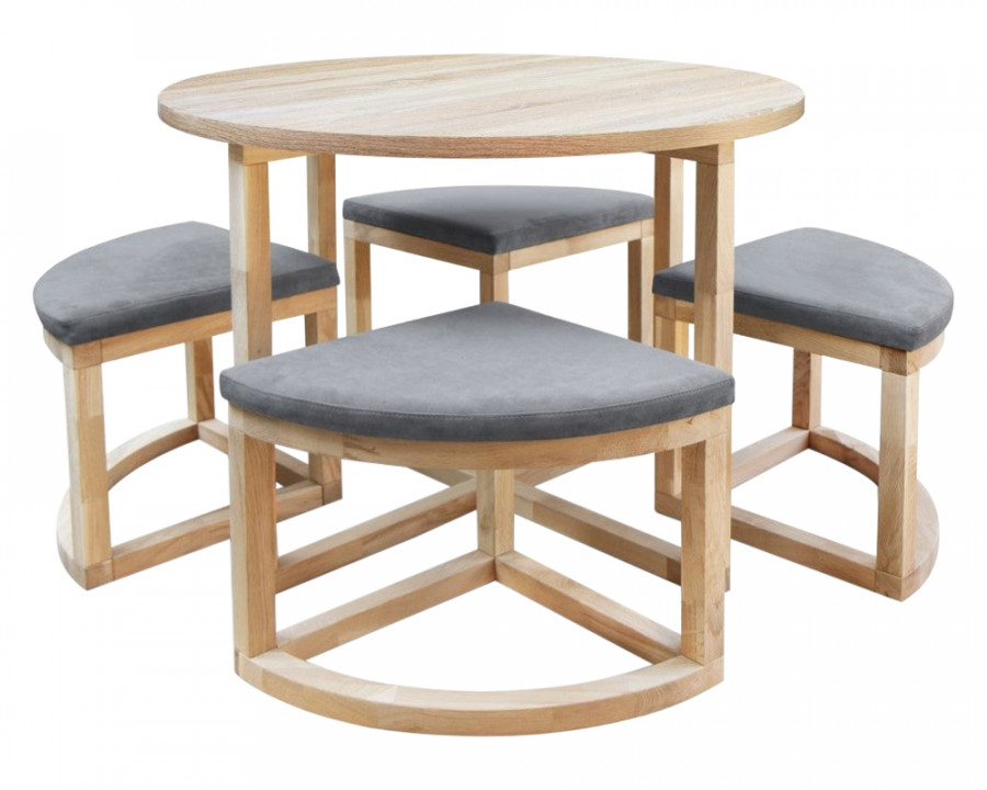 Maxima - Mirage-R Dining Set in Oak Wood