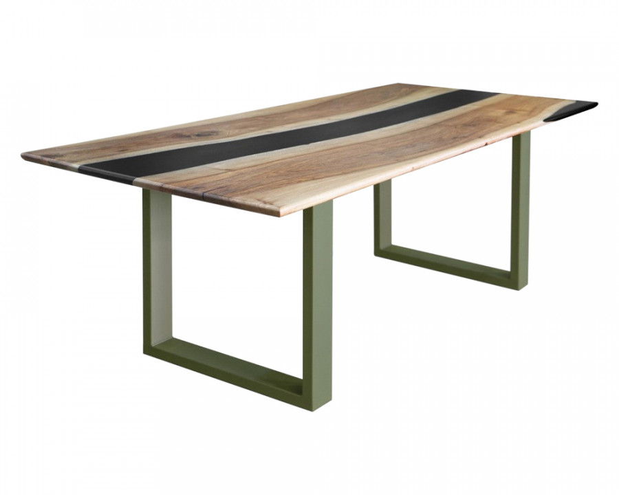 Maxima - Banur 601 Solid Wood Dining Table in Green