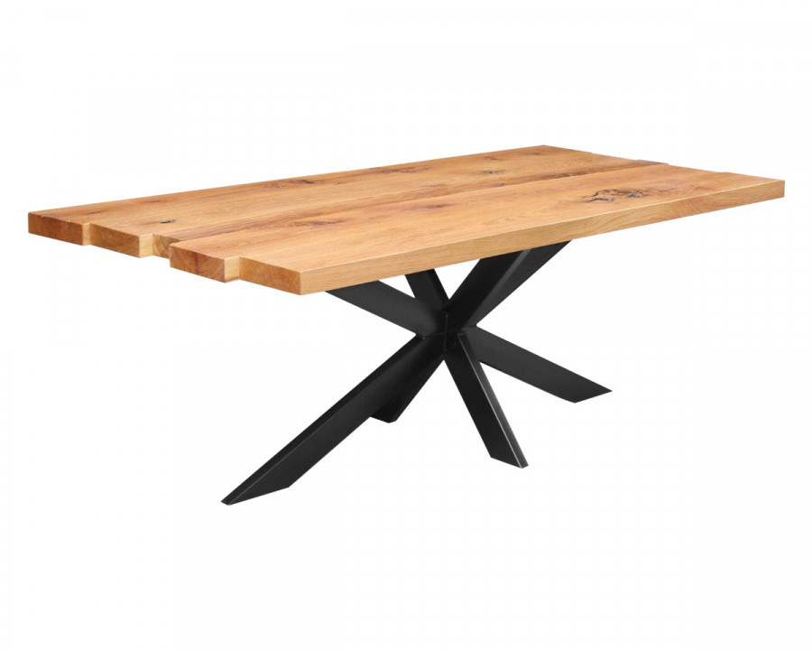 Maxima - Alken Solid Wood Dining Table in Oak Wood