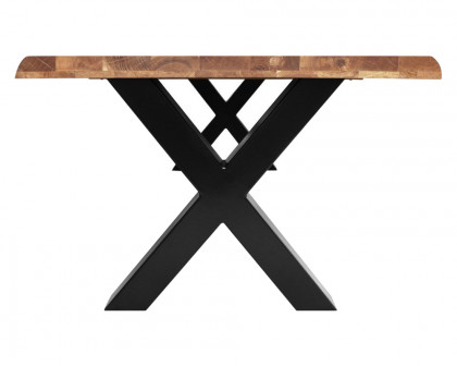 Maxima - Natur-X60 Solid Wood Dining Table in Black