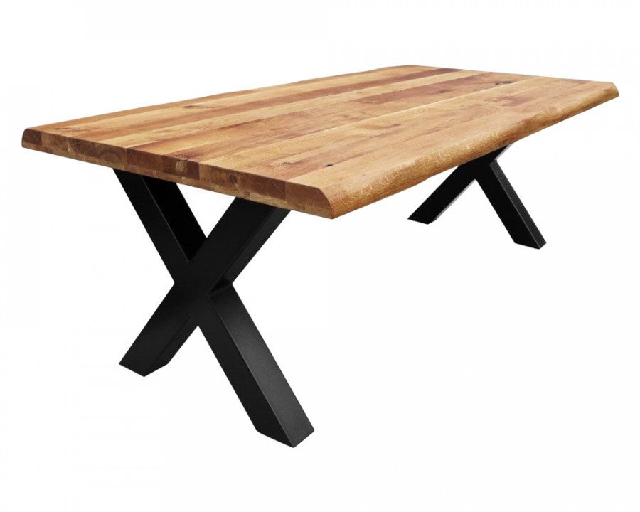 Maxima - Natur-X60 Solid Wood Dining Table in Black