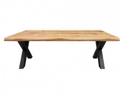 Maxima - Natur-X60 Solid Wood Dining Table in Black