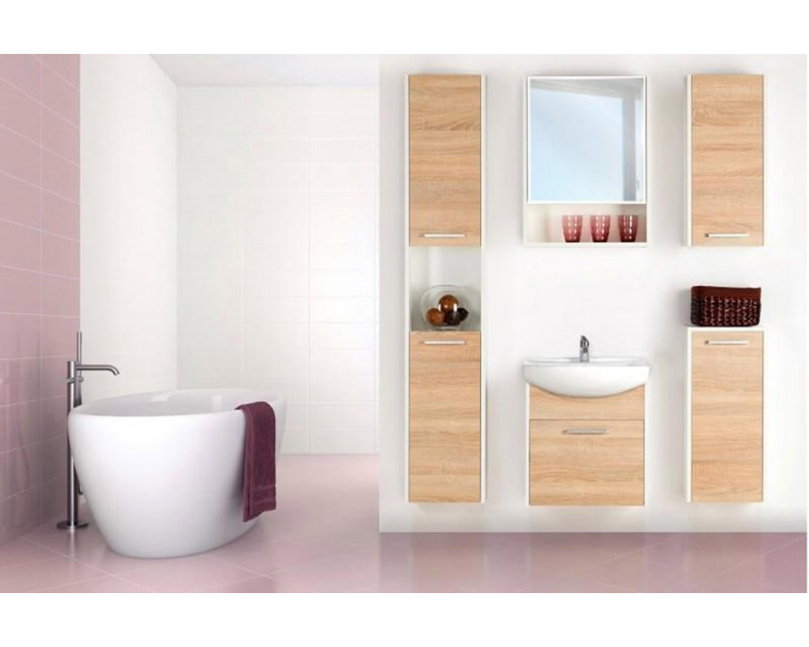 Maxima - Seso 6 Piece Bathroom Vanity Set with Mirror and Cabinets