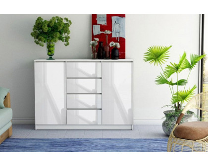 Maxima Adara 120 Sideboard - White, 47"