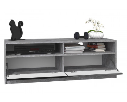 Maxima Acacia TV Stand - Gray/Black