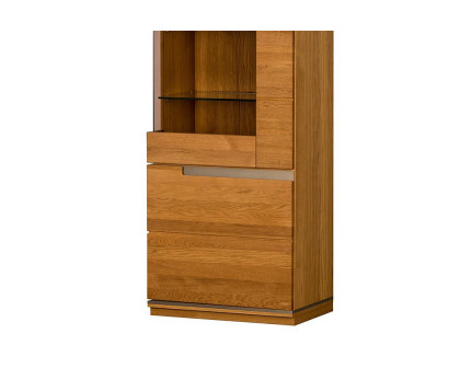 Maxima™ Torino 1 Right Door Display Cabinet - Light Oak