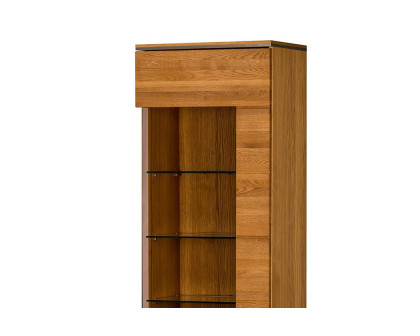 Maxima™ Torino 1 Right Door Display Cabinet - Light Oak