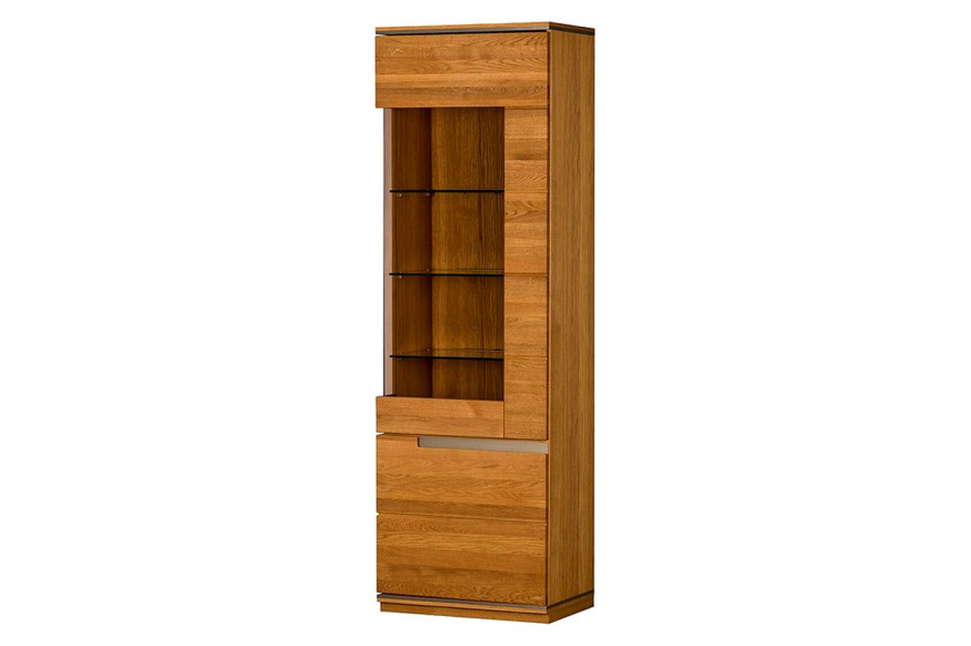 Maxima™ Torino 1 Right Door Display Cabinet - Light Oak