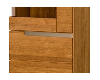 Maxima™ Torino 1 Right Door Display Cabinet - Light Oak