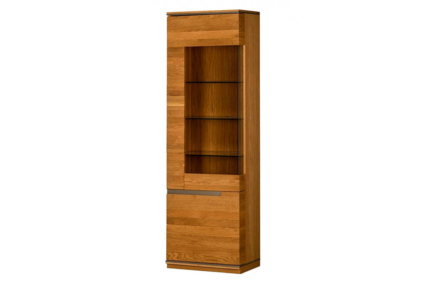 Maxima™ Torino 1 Left Door Display Cabinet - Light Oak