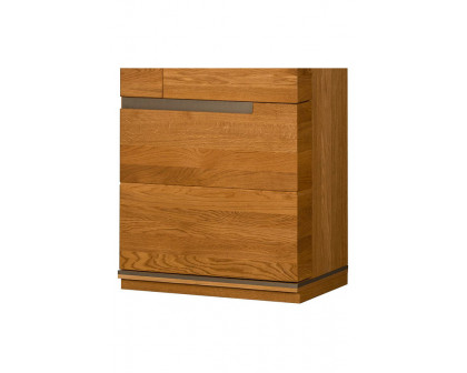 Maxima™ Torino 1 Left Door Display Cabinet - Light Oak