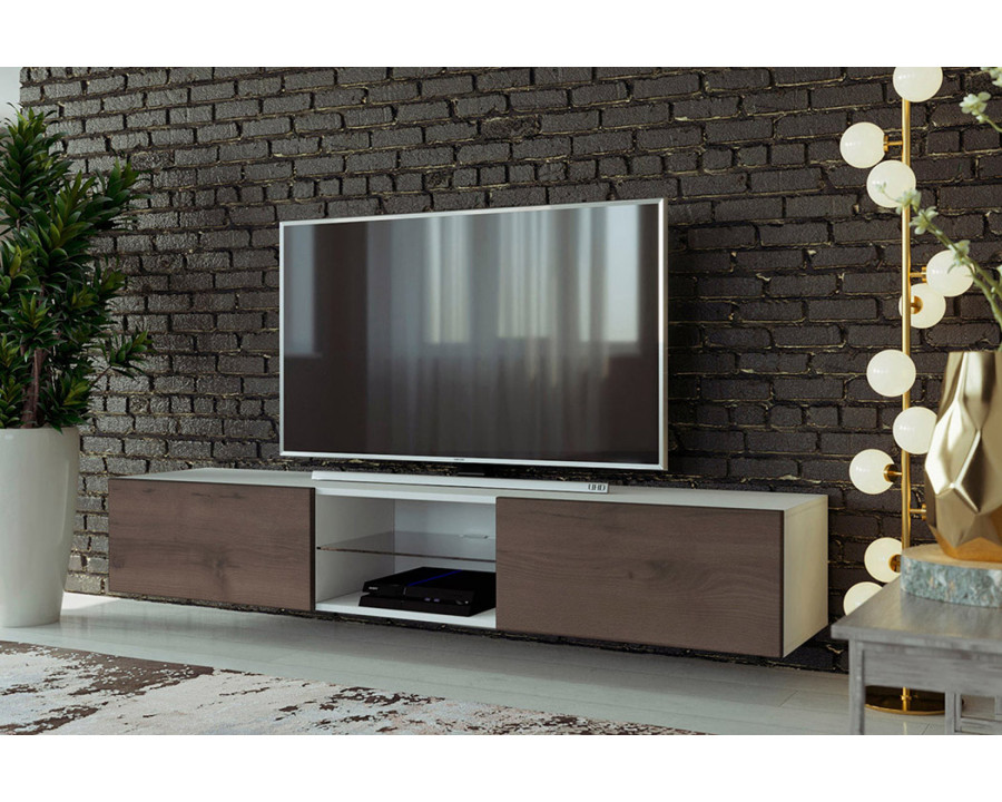 Maxima - Vigo Glass TV Stand in Matte