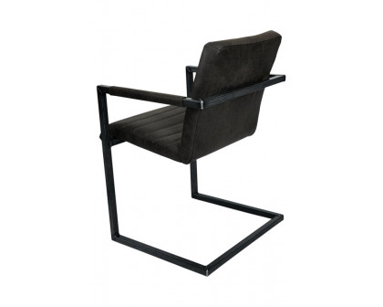 Maxima - Jamila Leather Chair in Black