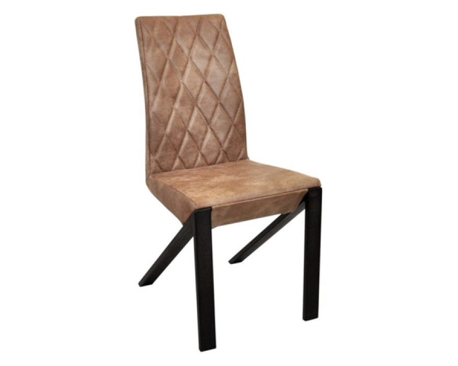 Maxima Set of 2 Irvin Chair - Brown, Leather