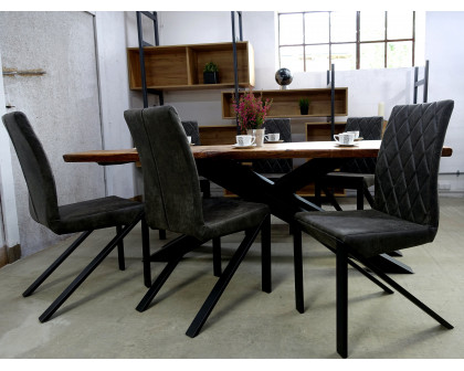 Maxima™ Set of 2 Irvin Chair - Black, Leather