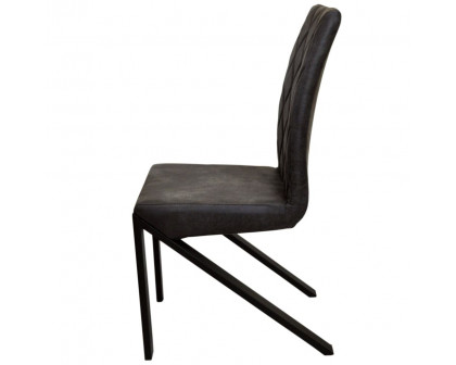 Maxima™ Set of 2 Irvin Chair - Black, Leather