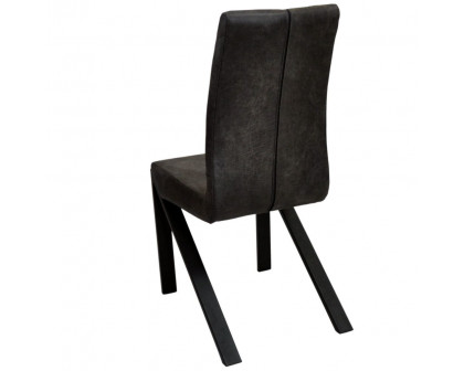 Maxima™ Set of 2 Irvin Chair - Black, Leather