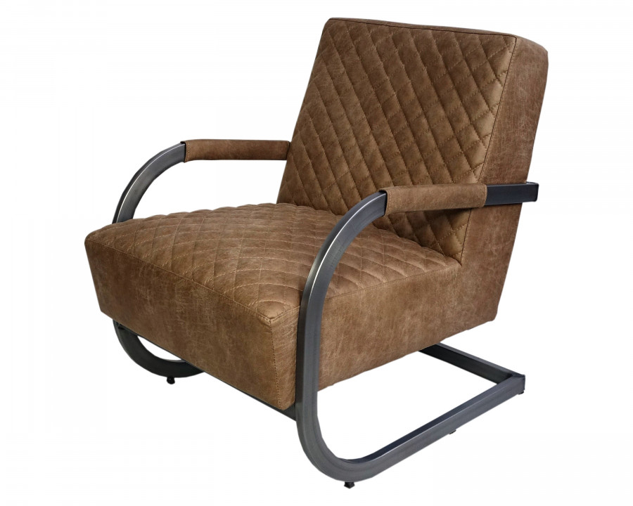 Maxima Rama Leather Armchair - Brown