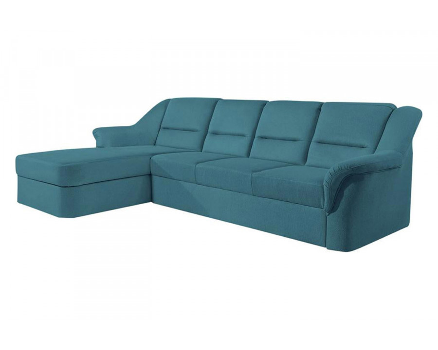 Maxima - Lisbona S Sleeper Sectional in Blue, Fabric