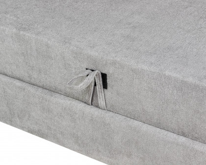 Maxima - Royal Sleeper Sectional in Gray, Fabric