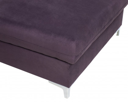 Maxima - Lens Sectional with Storage in Purple