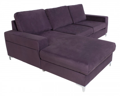 Maxima - Lens Sectional with Storage in Purple