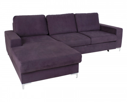 Maxima - Lens Sectional with Storage in Purple