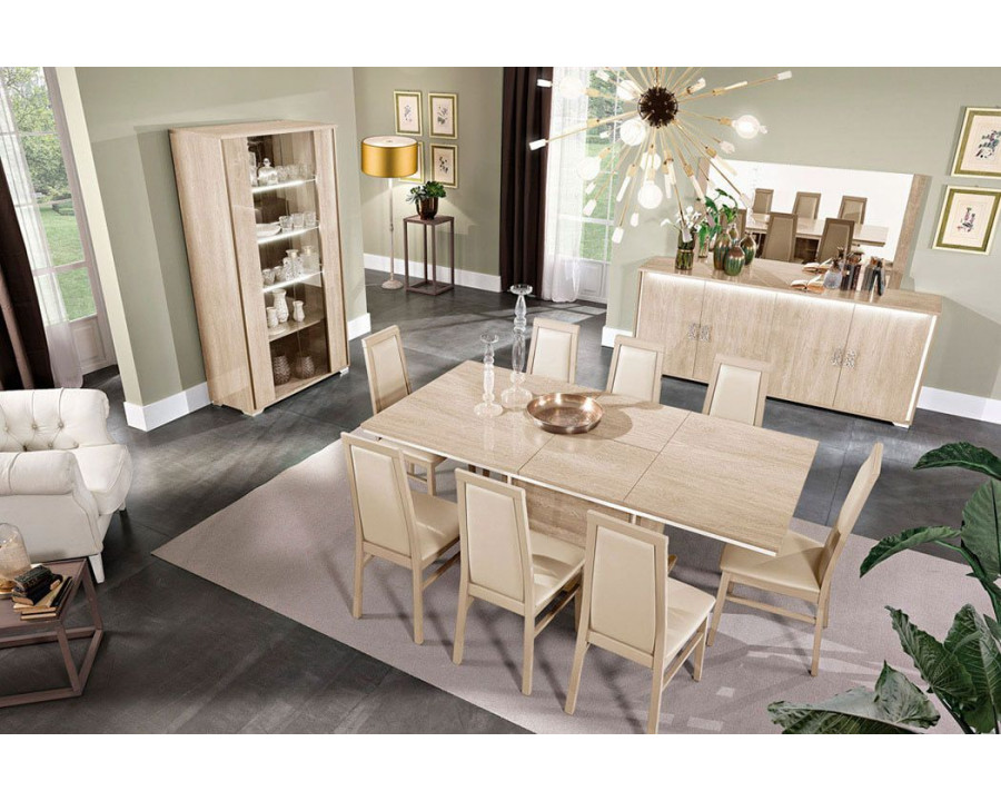 MCS - Dover Dining Table with Extension in Beige