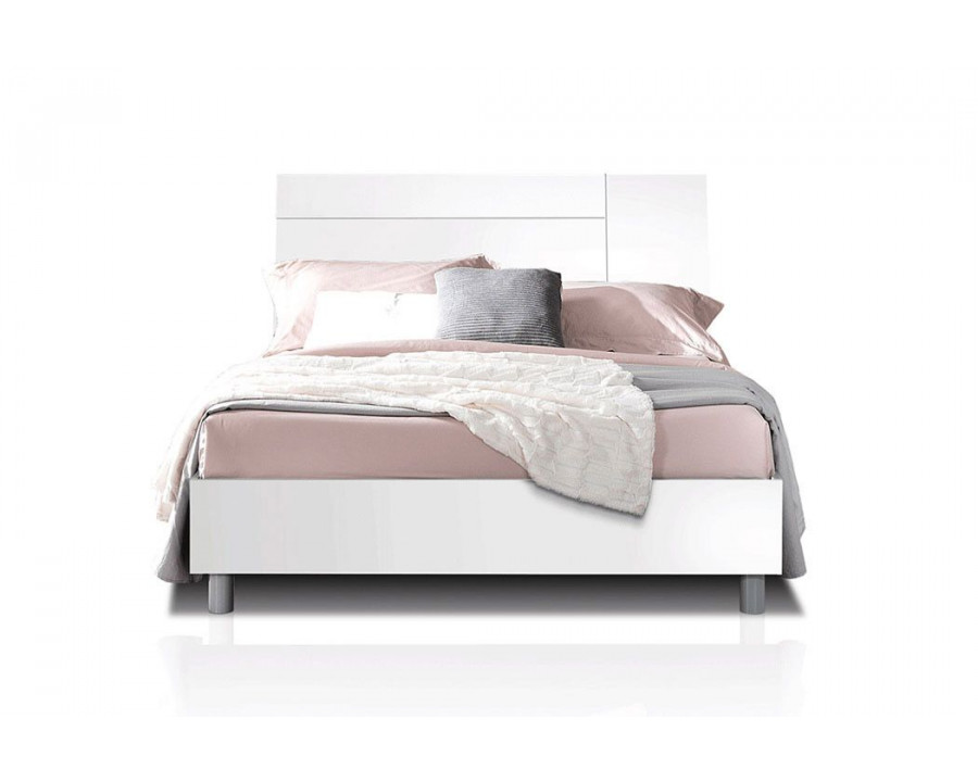 MCS Panarea Queen Size Bed - White