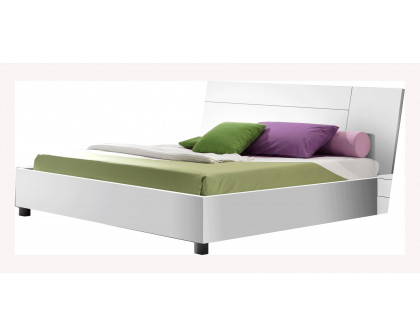 MCS Panarea Queen Size Bed - White