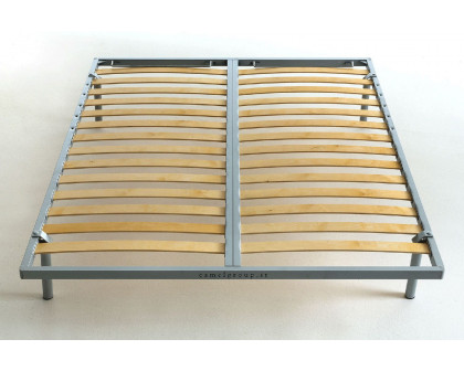 MCS - Camel Wooden Slats Frame Folded with Legs