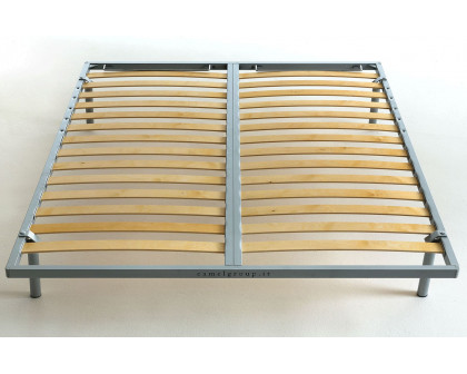 MCS Camel Wooden Slats Frame Folded with Legs - King Size