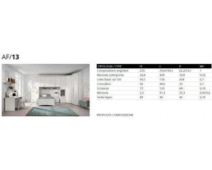 MCS - AF13 Full Size Kids Bedroom Set