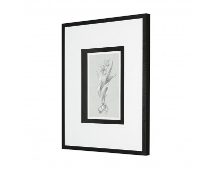 Mercana Botanical Sketches I - Gray/Black, Medium