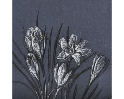 Mercana Botanical Sketches V - Blue, Medium