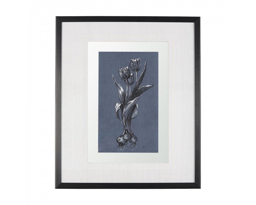 Mercana Botanical Sketches I - Blue, Medium