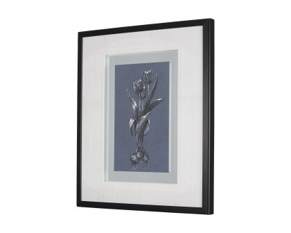 Mercana Botanical Sketches I - Blue, Medium