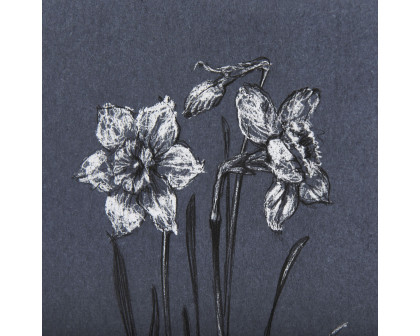 Mercana Botanical Sketches II - Blue, Medium