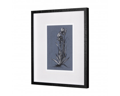 Mercana Botanical Sketches IV - Blue/Black, Medium