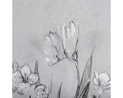 Mercana Botanical Sketches III - Gray, Small