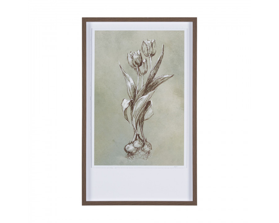 Mercana Botanical Sketch I - Light Green, Large