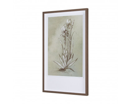 Mercana Botanical Sketch IV - Light Green, Large