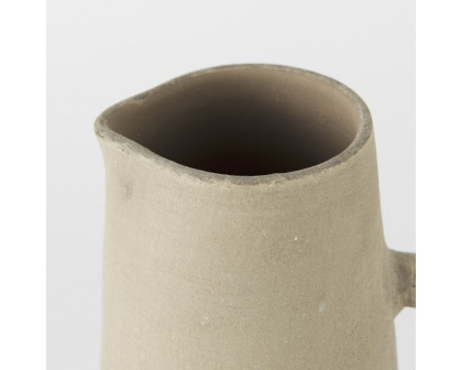 Mercana Garand Ceramic Jug - White/Natural, Small